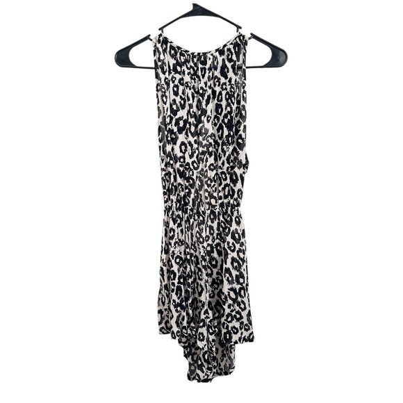 NWT LPA Lala Leopard Print Sleeveless Romper in Astrid Leo Mini Shorts Romper XS - Picture 4 of 8